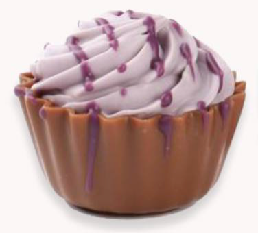 Chocolate Creations USA - Belgian Chocolate Truffles-Cupcake Shape: Salty Fudge Cream