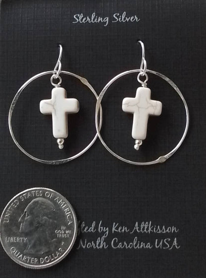 Ken’s handcrafted jewelry - Sterling Silver With Buffalo Turquoise Cross