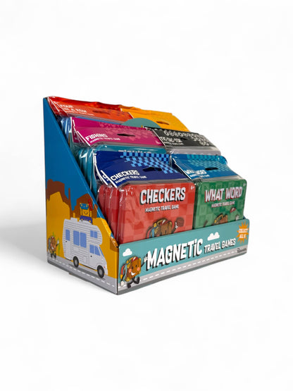 Toysmith - On the Way Games Magnetic Travel Games, 6 Games, 24/Display
