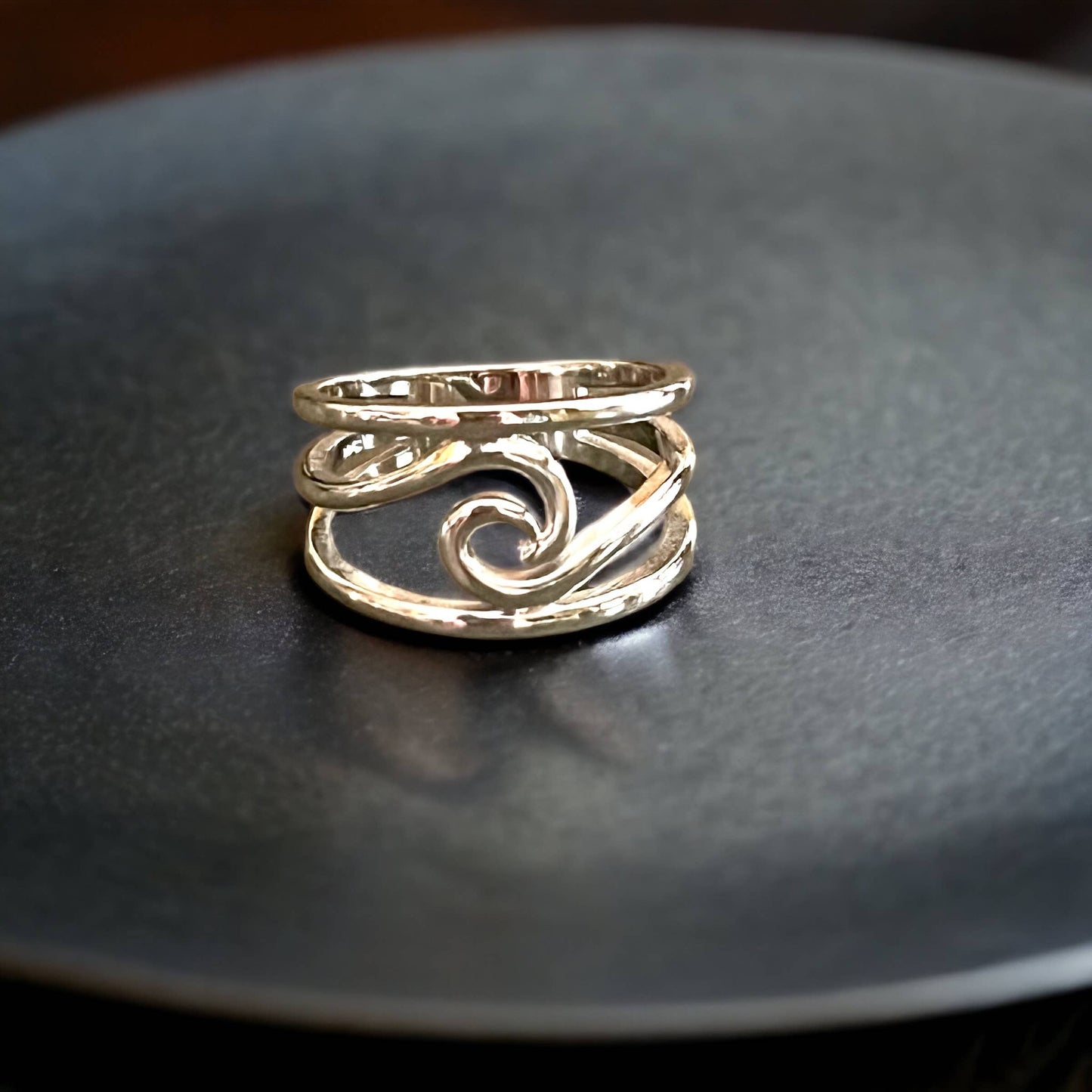 Jackie Gallagher Designs - Handmade Coastal Jewelry - Wave Band, sterling silver