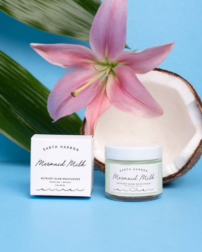 Earth Harbor Naturals - MERMAID MILK Superfood Moisturizer: Matcha + Spirulina: 1 oz