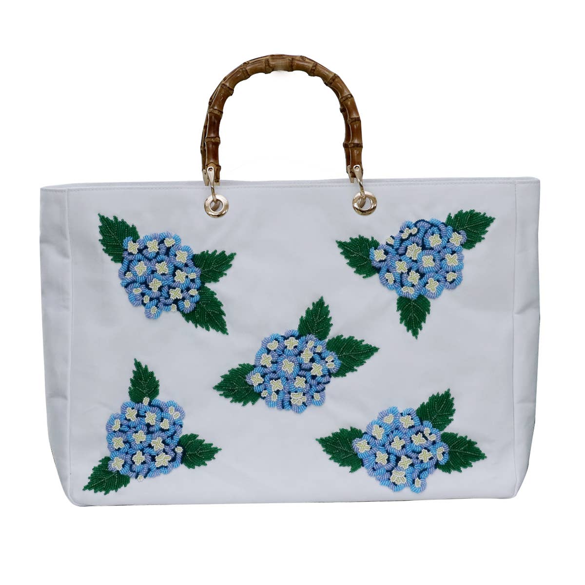 Tiana Designs - TO BH 390 - White Canvas/Hydrangeas