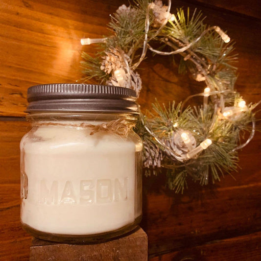 The Happy Lotus - Christmas Wreath Candles - Holiday Scent