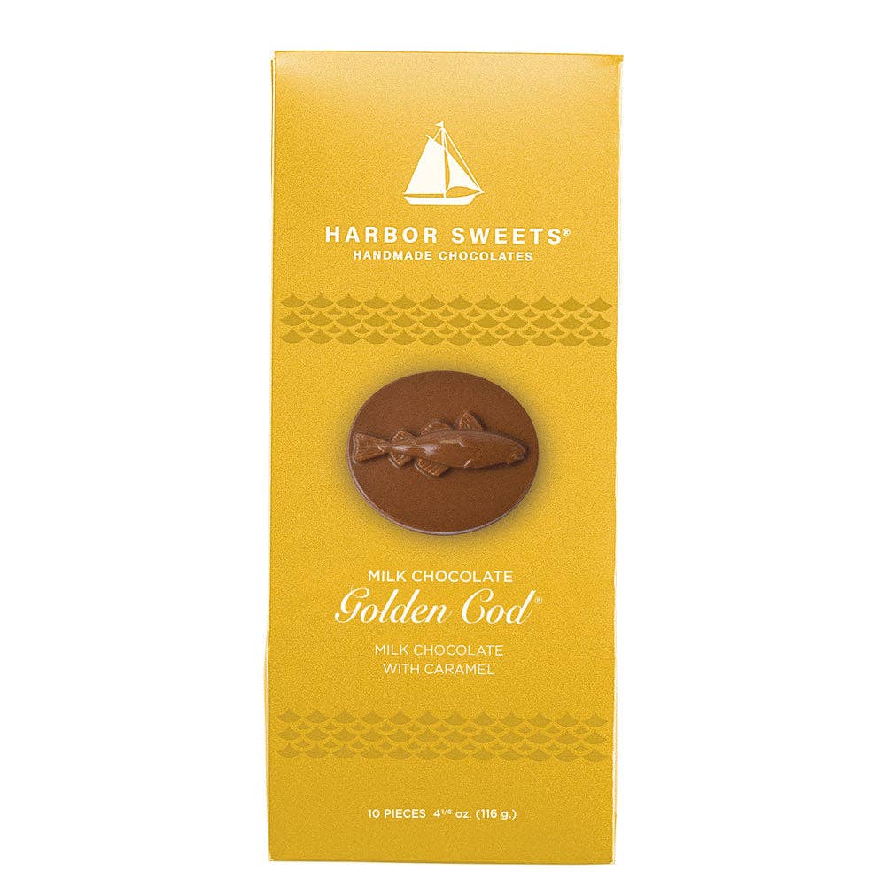 Harbor Sweets Chocolates - Golden Cod Gable Box - 10 pc