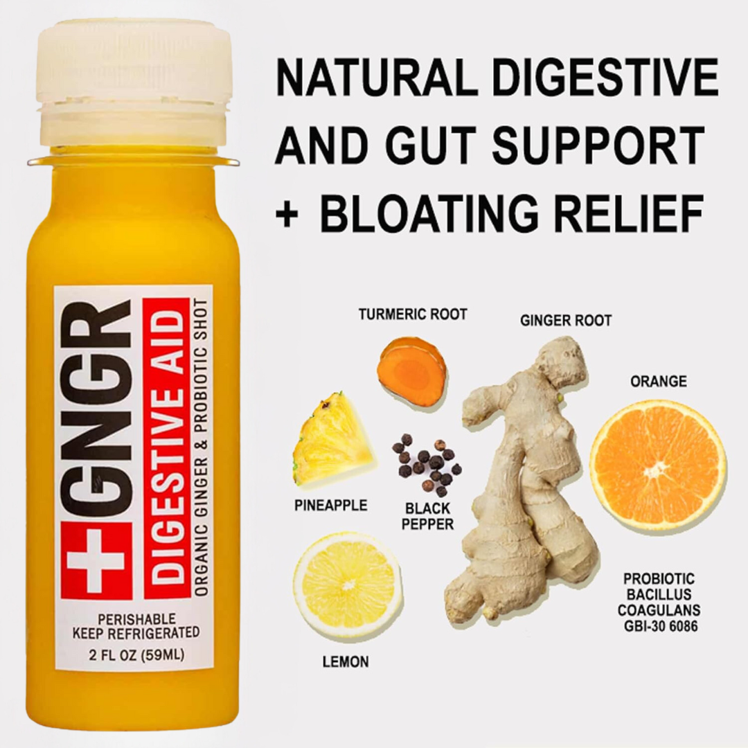 GNGR Labs - Digestive Aid Shot: Ginger & Turmeric for Immune Support