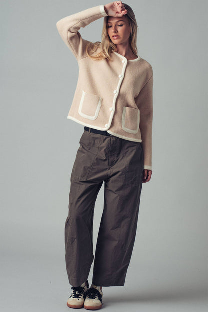 Urban Daizy - Boho Relaxed Wide-Leg Cargo Pants