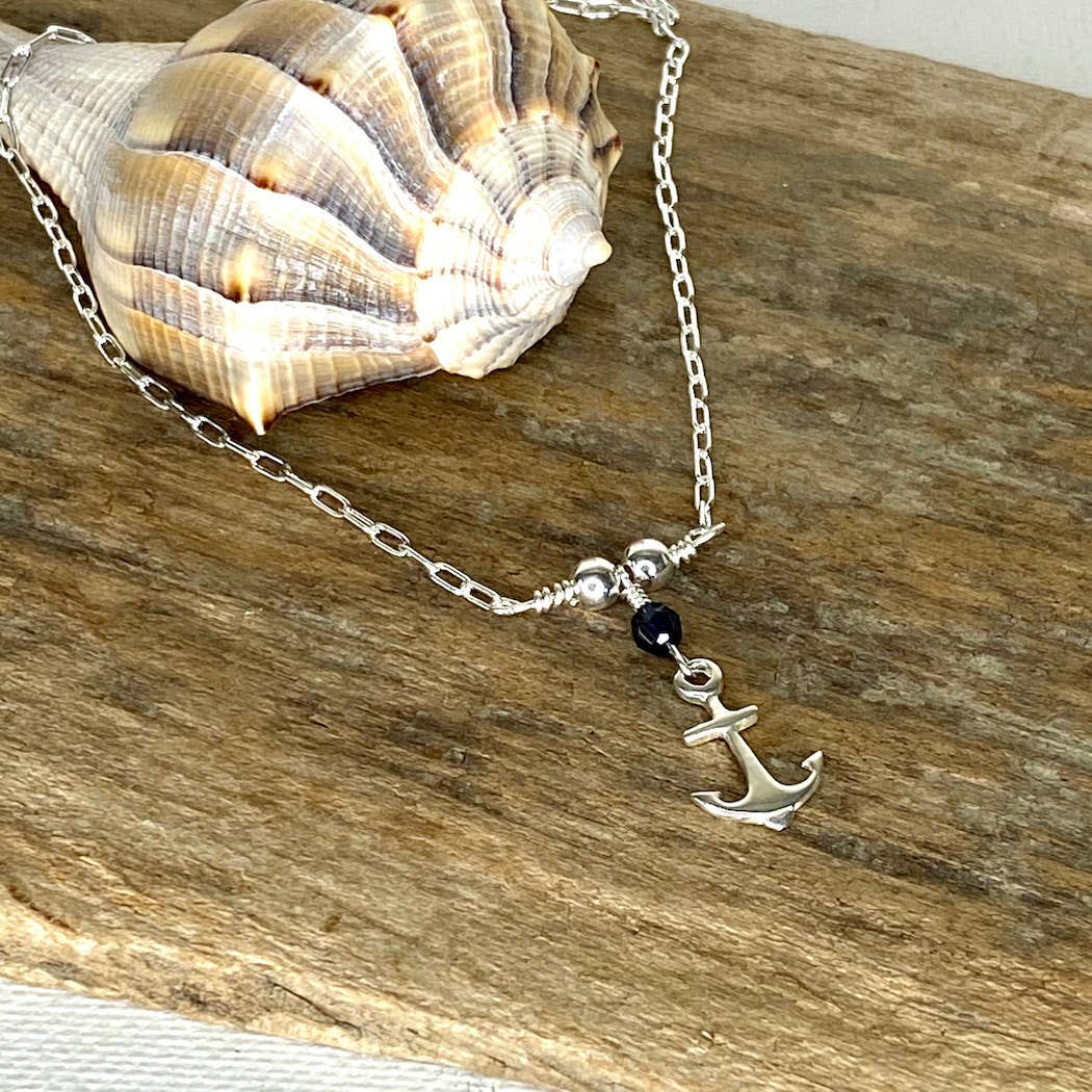 Jackie Gallagher Designs - Handmade Coastal Jewelry - Twisted anchor Anklet