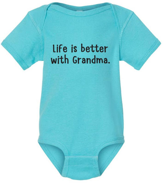ellembee gift - Life is better with Grandma | printed baby onesies