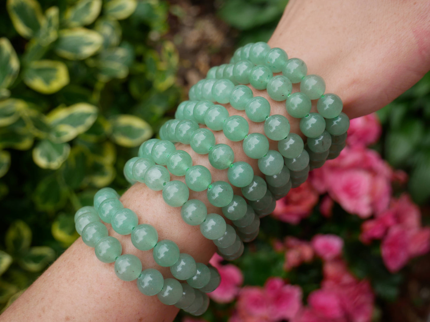 The Healing Sanctuary - Green Aventurine Beaded Bracelets 8mm