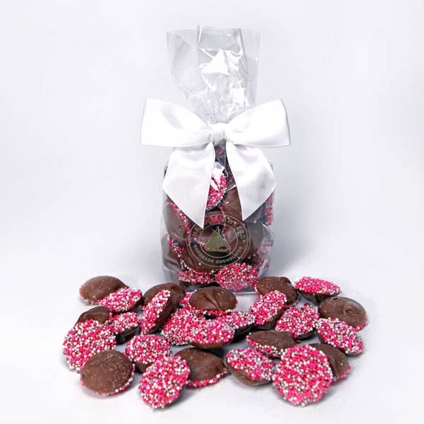 Harbor Sweets - NEW!  Spring Milk Chocolate Non Pareils cello bag
