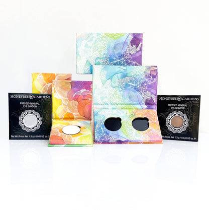 Honeybee Gardens Natural Cosmetics & Body Care - Refillable Compact for Pressed Eye Shadow, Duo