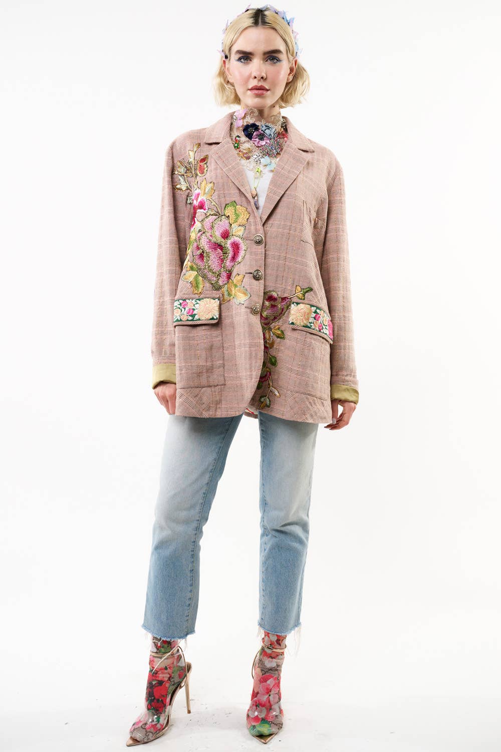 Aratta - Sudden Sensation Blazer: Pink Ash / M