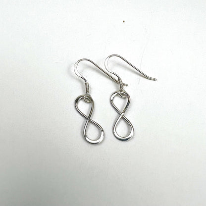 Jackie Gallagher Designs - Handmade Coastal Jewelry - Infinity Sterling silver dangle earrings