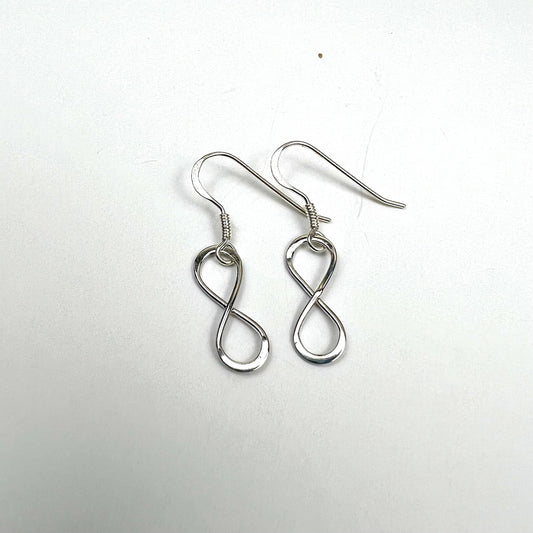 Jackie Gallagher Designs - Handmade Coastal Jewelry - Infinity Sterling silver dangle earrings