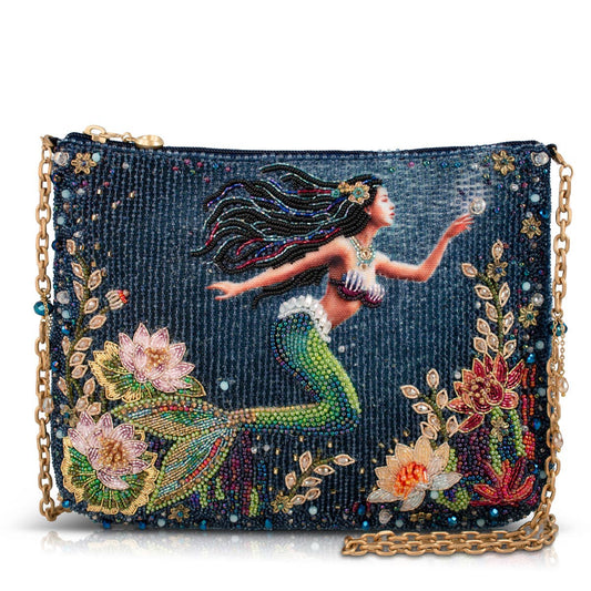 Mary Frances Accessories - Mermaid Magic Beaded Underwater Scene with Mermaid Crossbody