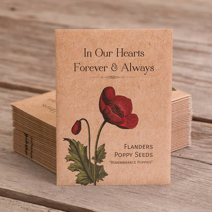 Bentley Seed Co. - In Our Hearts Remembrance Memorial - Flanders Poppy