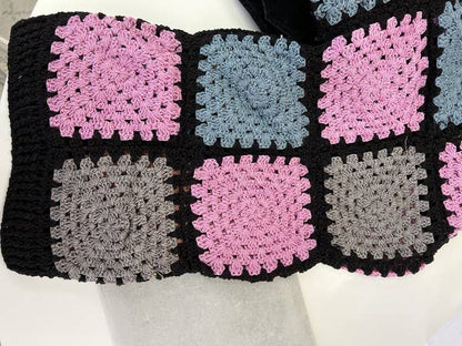 SAACHI - Modern Pastel Crochet Squared Short Jacket