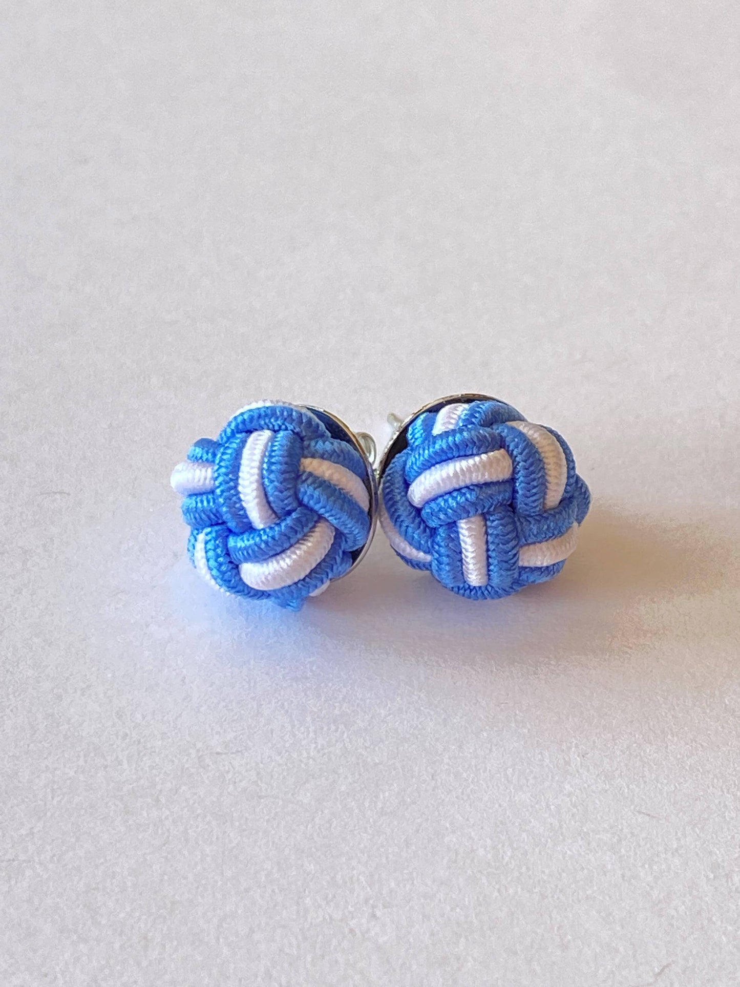 Patsy Kane | Nautical - Monkey Fist Earrings - Nylon: Crisp white