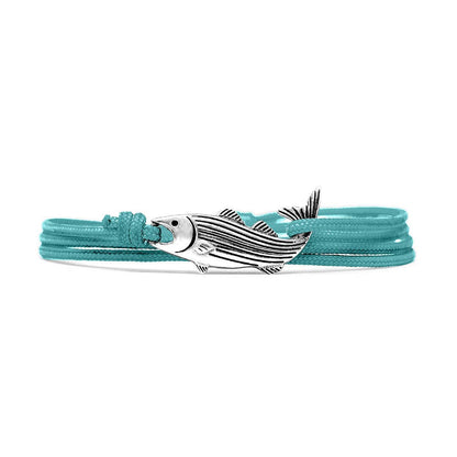 Cape Clasp - The Striper Clasp: Silver / Black Dusk