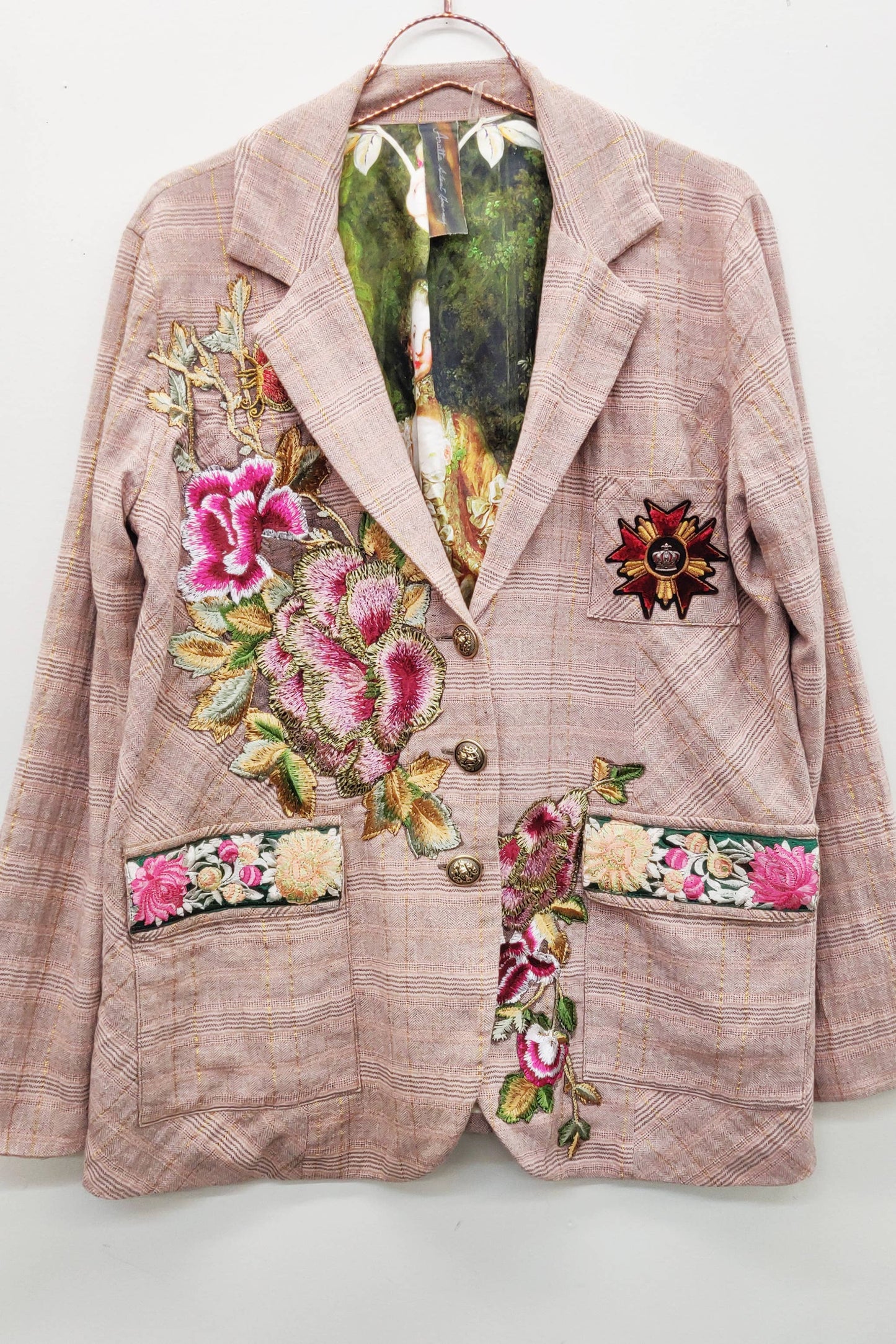 Aratta - Sudden Sensation Blazer: Pink Ash / XL