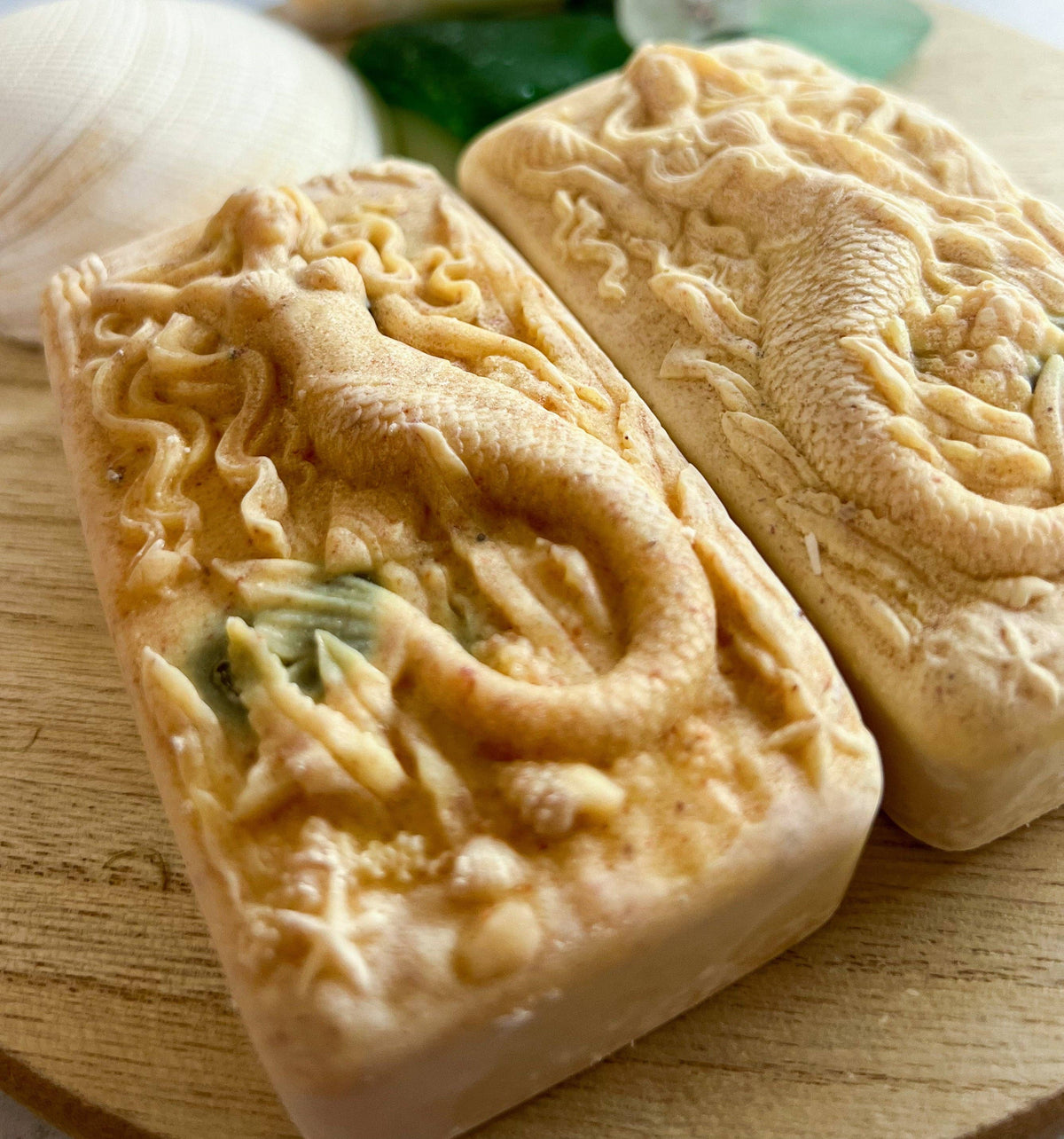 Fairyland Glade - Lemon Verbena Hidden Sea Glass Sea Salt Soap MADE TO ORDER
