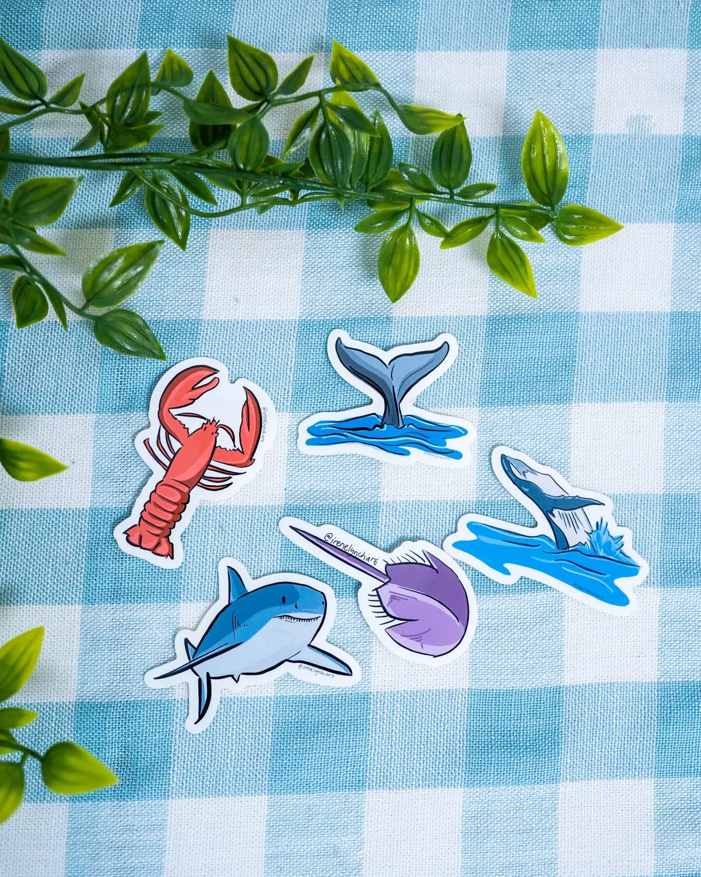 Irene Lynch Art - Breaching Whale Sticker | Coastal Vinyl Decal