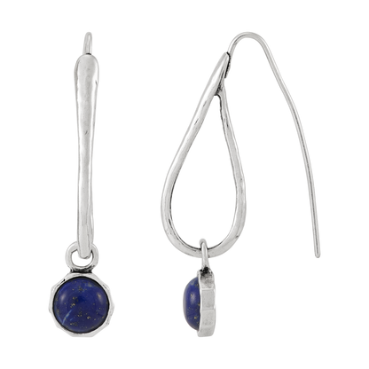 Silpada - Silpada 'Cosmic Haze' Silver Blue Lapis Drop Earrings