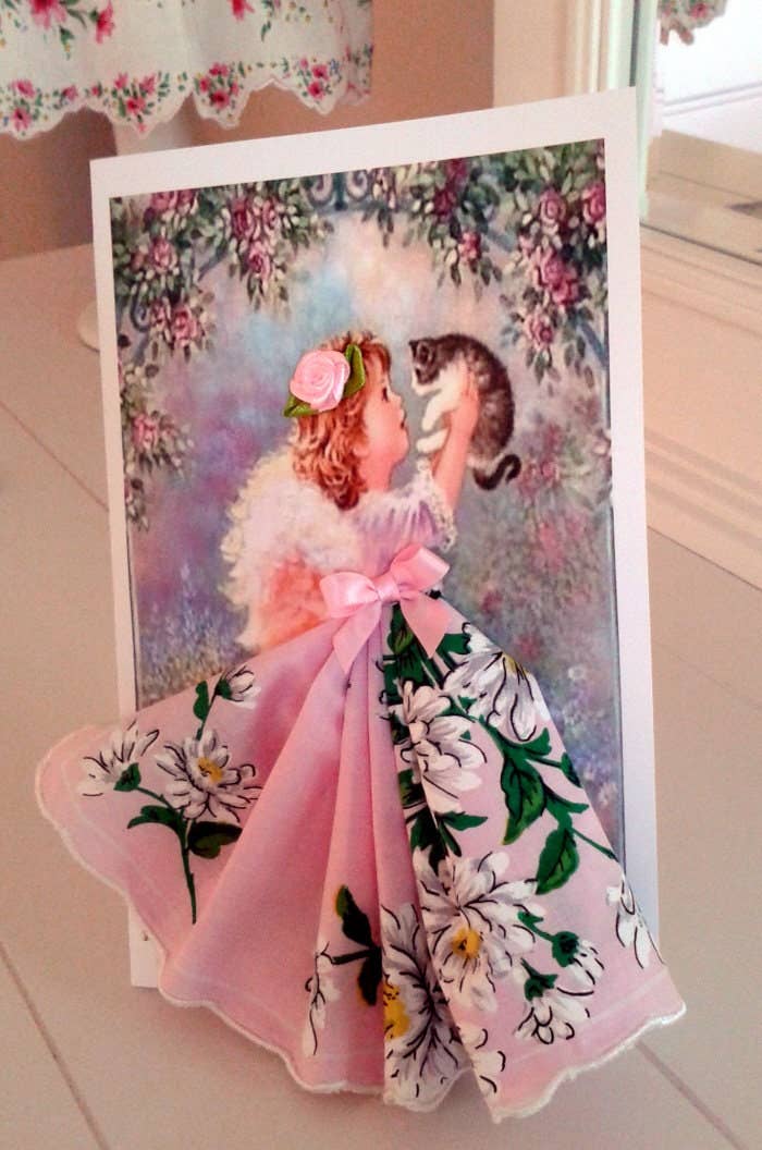 MOMENTS IN THYME - My Little Angel Keepsake Hanky Card