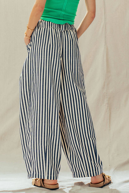 Urban Daizy - Rope Drawstring Balloon Pants Pleated Front