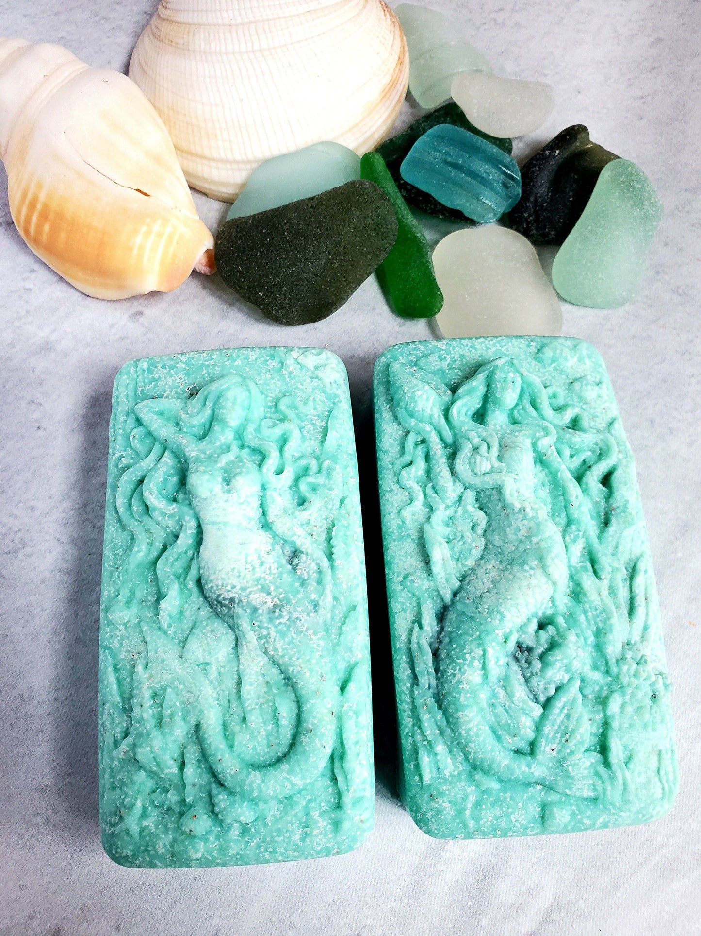Fairyland Glade - Sea Salt and Sea Glass Sea Glass Salt Soap