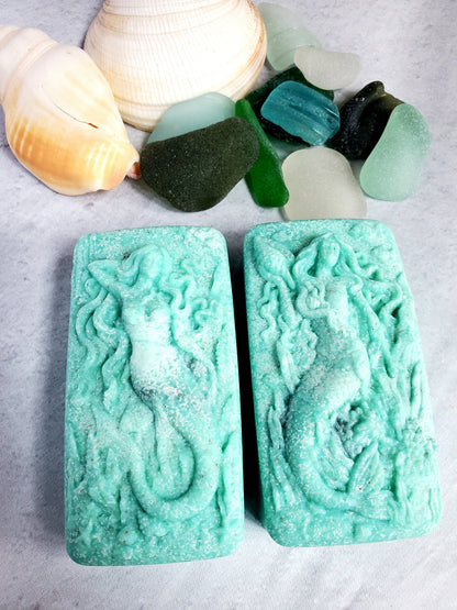 Fairyland Glade - Sea Salt and Sea Glass Sea Glass Salt Soap