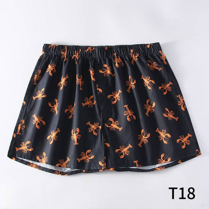 Rosa Clothing - Lobster & Pickles printed cotton casual boxer short