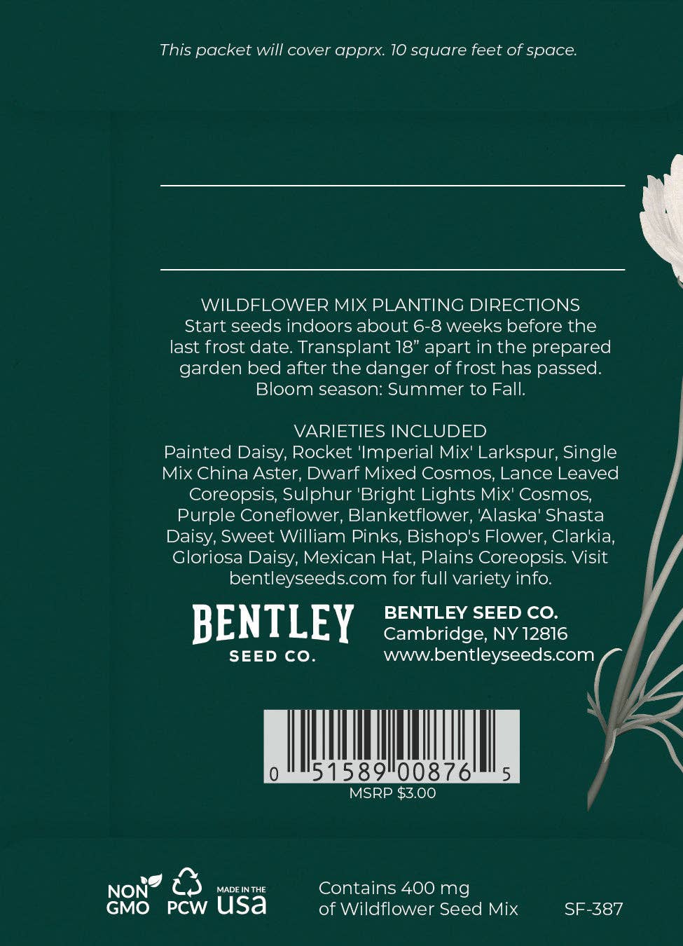 Bentley Seed Co. - With Heartfelt Sympathy - Wildflower Mix Seed Packets