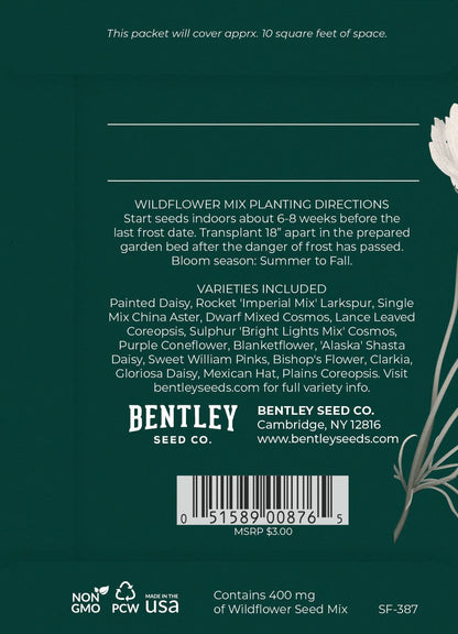 Bentley Seed Co. - With Heartfelt Sympathy - Wildflower Mix Seed Packets