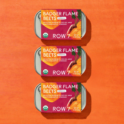Row 7 - Badger Flame Beets Tin