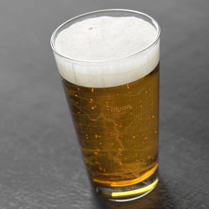 Well Told - Your Town Map Pint Glass