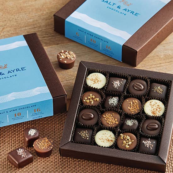 Harbor Sweets - Salt & Ayre Chocolates 4 pcs Salt Assortment - 1 1/2 oz