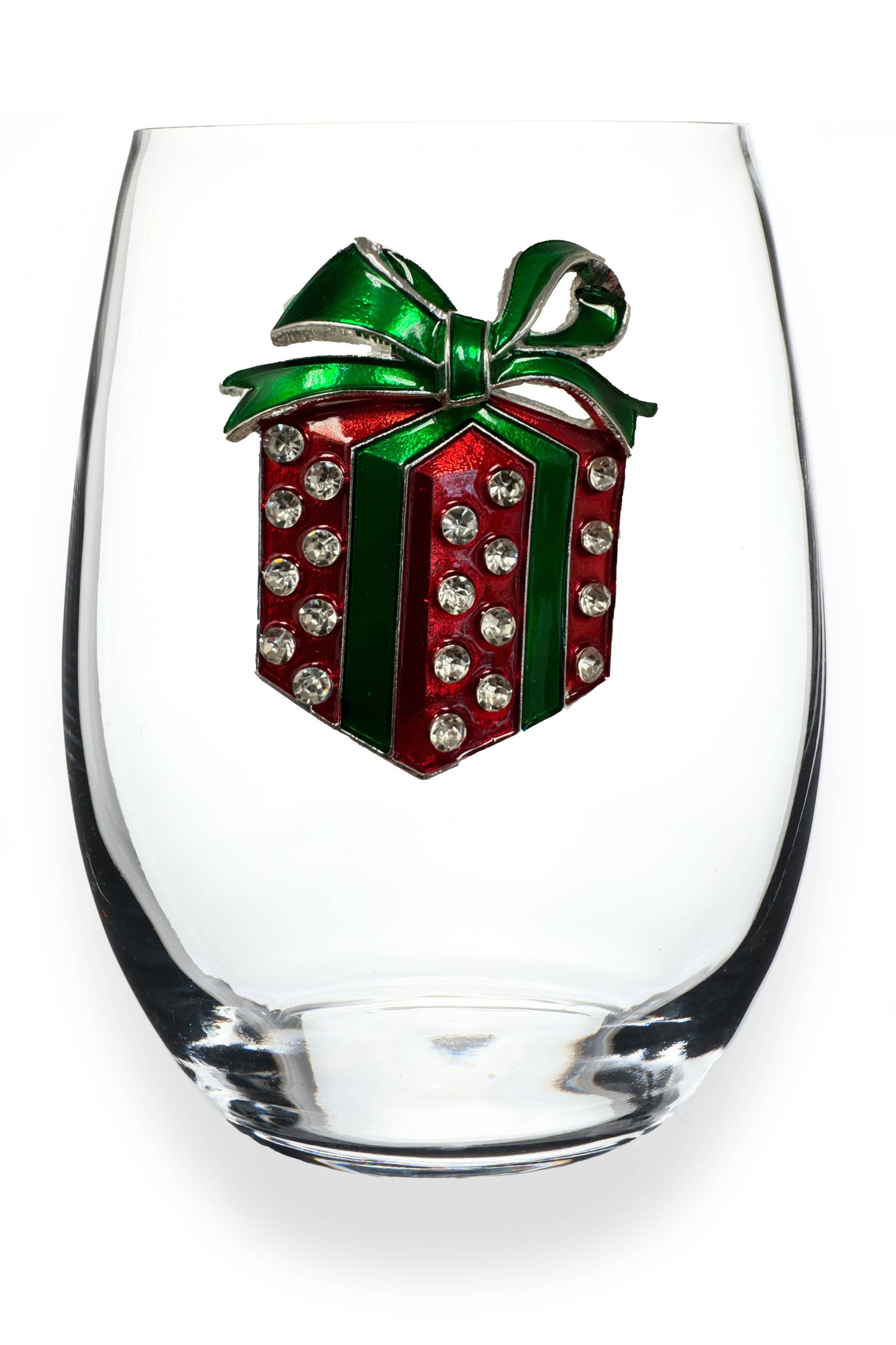The Queens' Jewels® - Present Holiday Jeweled Stemless Wine Glass