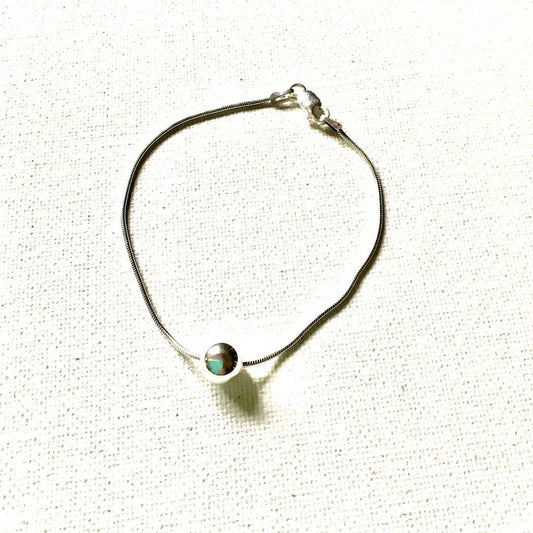 Jackie Gallagher Designs - Handmade Coastal Jewelry - Ball Bracelet 8" sterling silver/Silver