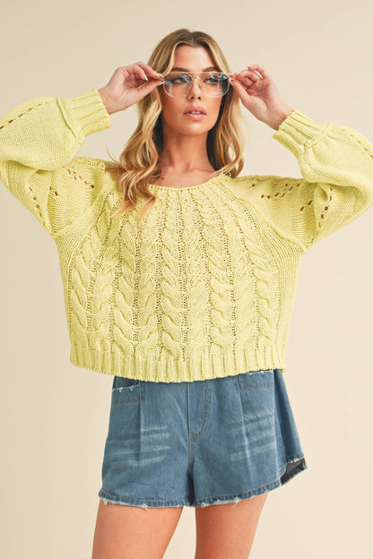 AEMI + CO - 3158DK Tally Sweater: M / Contemporary / Pink