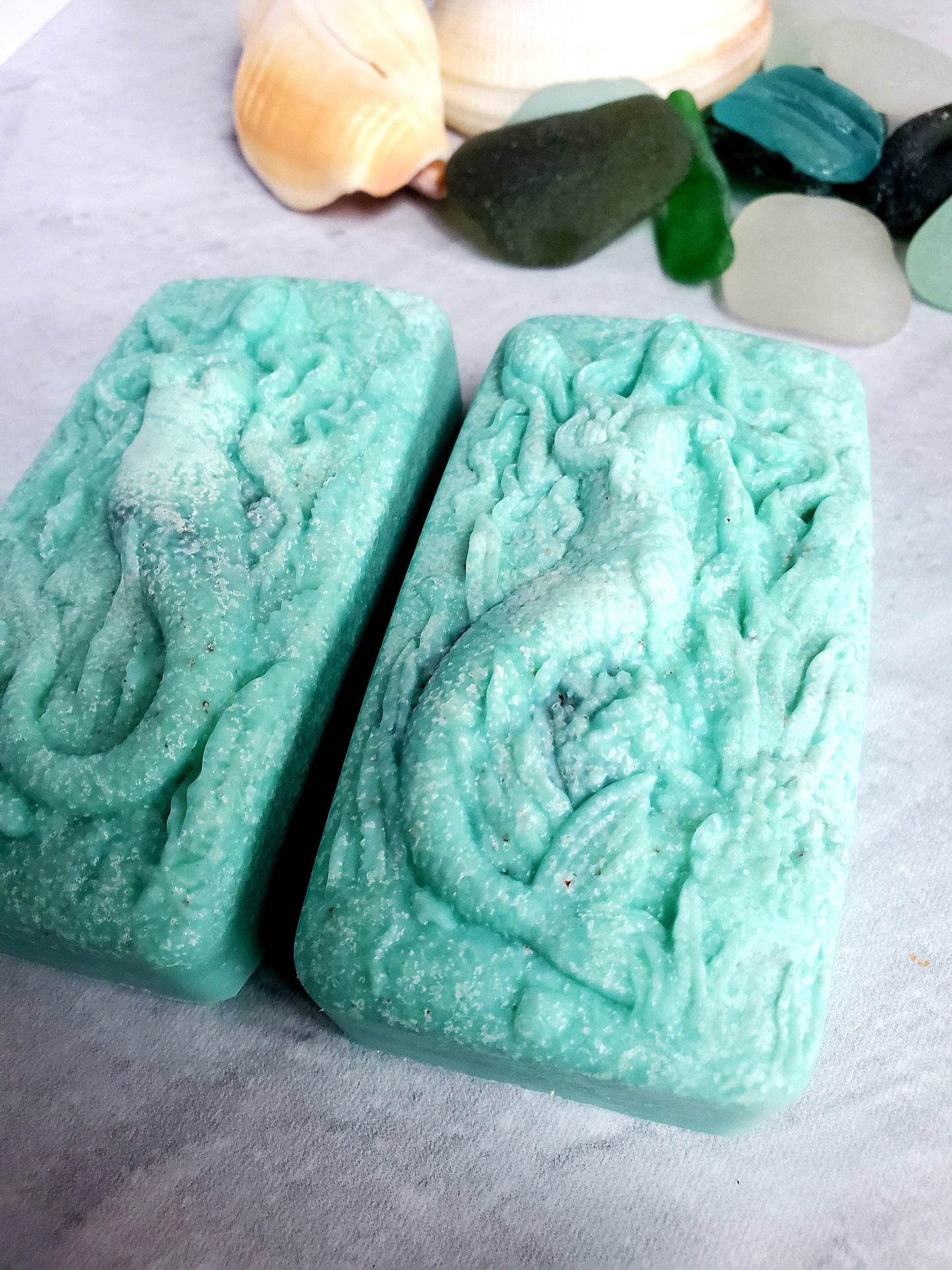 Fairyland Glade - Sea Salt and Sea Glass Sea Glass Salt Soap