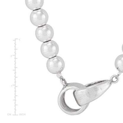 Silpada - Silpada 'Great Destinations' Silver Hematite Necklace, 18": White / 18