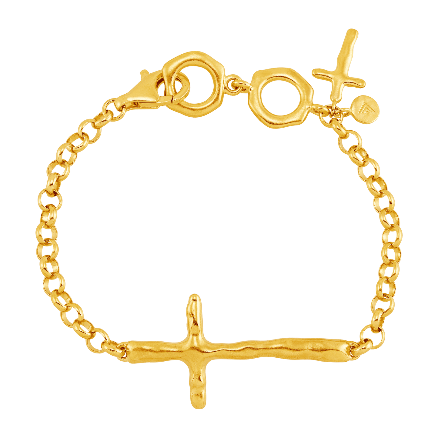 In Good Faith - Silpada Organic Cross Bracelet in Sterling Silver