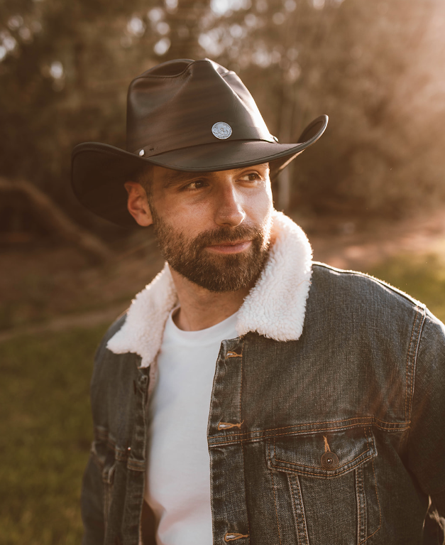American Hat Makers - Midweight American Leather Western Hat - Style Western