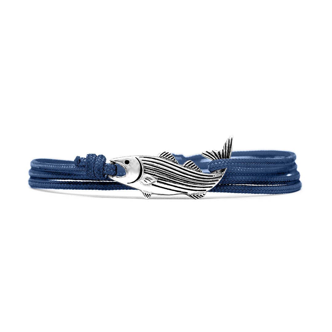 Cape Clasp - The Striper Clasp: Silver / Black Dusk
