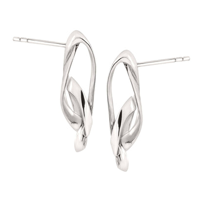 Silpada - Silpada 'Tied Up' Knotted Earrings in Sterling Sil: 1 1/16