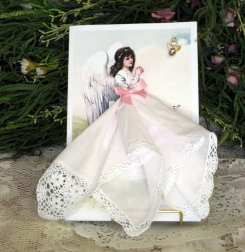 MOMENTS IN THYME - Guardian Angel Keepsake Hanky Card