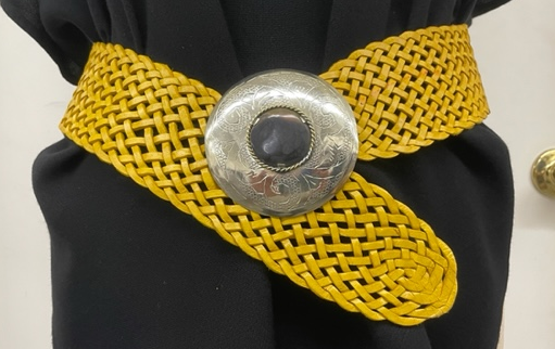 DAIRI - BWA1 Leather belt Dijon