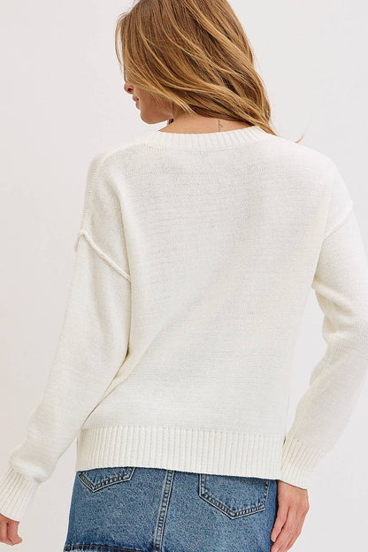 Sweet Lovely by Jen - AMERICAN FLAG SWEATER TOP
