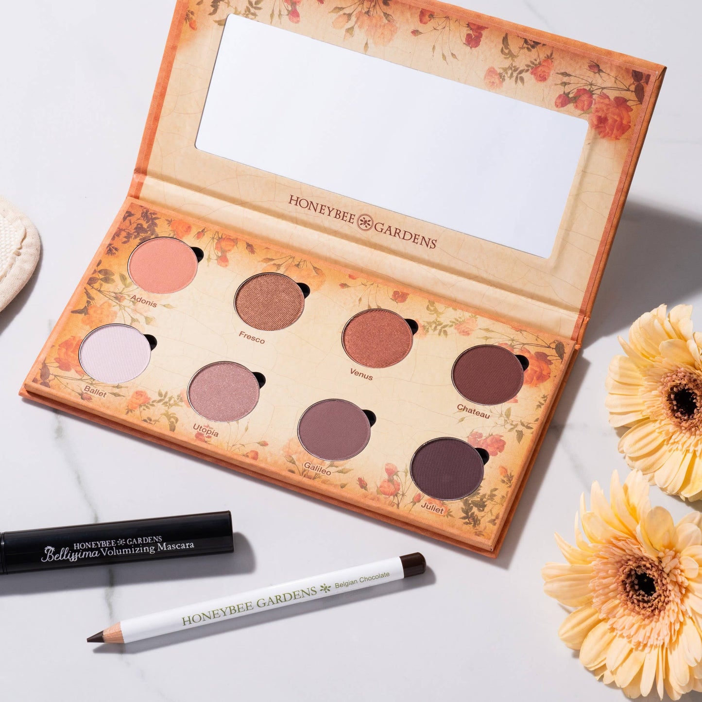 Honeybee Gardens Natural Cosmetics & Body Care - 'Nude Renaissance' Refillable Eye Shadow Palette